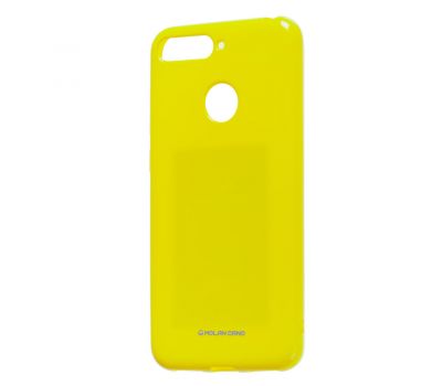 Чохол для Huawei Y6 Prime 2018 Molan Cano Jelly глянець жовтий 126236