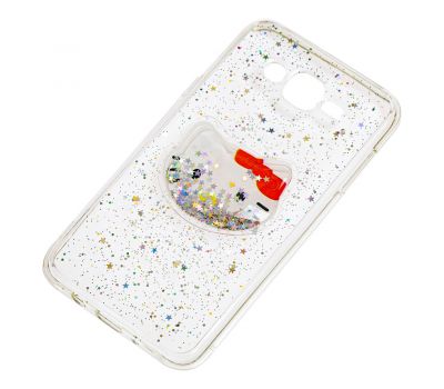 Чохол для Samsung Galaxy J7 (J700) рідкі блискітки іграшка "Kitty" 1265577