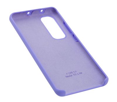 Чохол Silicone для Xiaomi Mi Note 10 Lite Premium purple 1266794