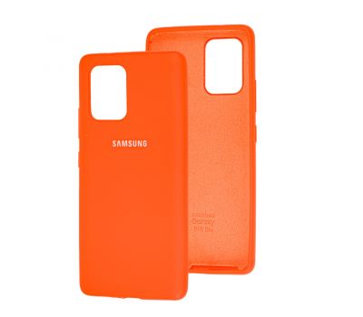 Чохол для Samsung Galaxy S10 Lite (G770) Silicone Full помаранчевий