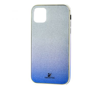 Чохол для iPhone 11 Pro Swaro glass сріблясто-синій 1268652