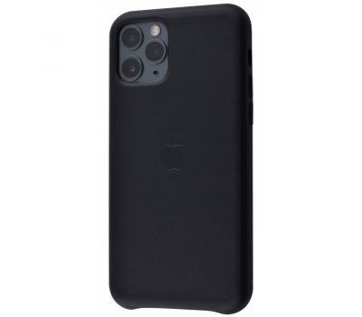 Чохол для iPhone 11 Pro Leather case (Leather) чорний 1271102