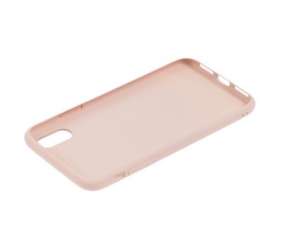 Чохол New glass для iPhone X / Xs рожевий пісок 1271417