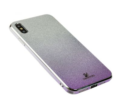 Чохол для iPhone Xs Max Swaro glass сріблясто-фіолетовий 1278580