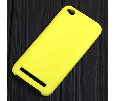 Чохол для Xiaomi Redmi 5a Silicone жовтий 128634