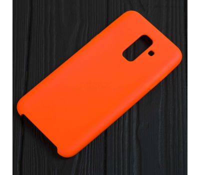 Чохол для Samsung Galaxy A6+ 2018 (A605) Silicone помаранчевий 128941
