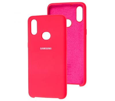 Чохол для Samsung Galaxy A10s (A107) Silky Soft Touch яскраво-рожевий