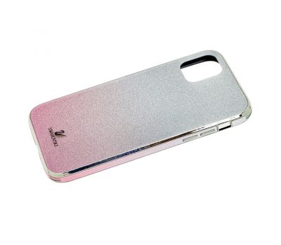 Чохол для iPhone 11 Pro Swaro glass сріблясто-рожевий 1281446