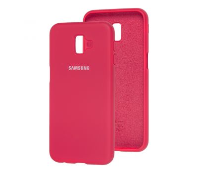 Чохол для Samsung Galaxy J6+ 2018 (J610) Silicone Full рожево-червоний
