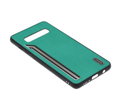 Чохол для Samsung Galaxy S10+ (G975) Shengo Textile зелений 1289474