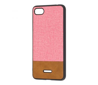 Чохол для Xiaomi Redmi 6A Hard Textile рожево-коричневий