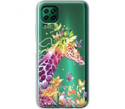 Силіконовий чохол BoxFace Huawei P40 Lite Colorful Giraffe (39380-cc14)