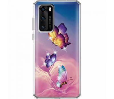 Силіконовий чохол BoxFace Huawei P40 Butterflies (939747-rs19)