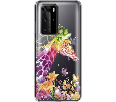 Силіконовий чохол BoxFace Huawei P40 Pro Colorful Giraffe (39751-cc14)