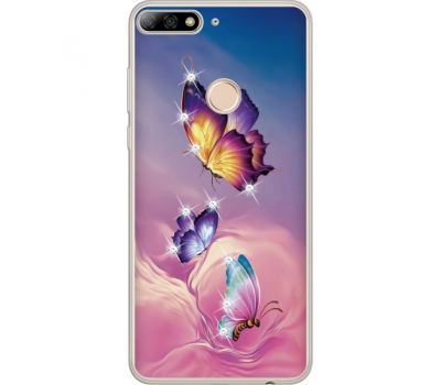 Силіконовий чохол BoxFace Huawei Y7 Prime 2018 Butterflies (934966-rs19)