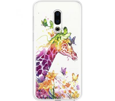 Силіконовий чохол BoxFace Meizu 16th Colorful Giraffe (35189-cc14)
