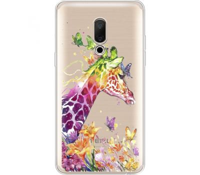 Силіконовий чохол BoxFace Meizu 15 Plus Colorful Giraffe (35783-cc14)