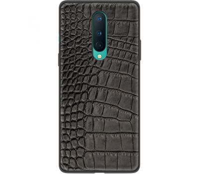 Шкіряний чохол BoxFace OnePlus 8 Crocodile Black (40113-lc4)