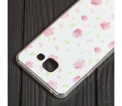 Чохол для Samsung Galaxy A5 2016 (A510) з малюнком рожеві квіточки 130486