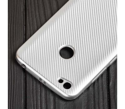 Чохол для Xiaomi  Redmi Note 5a Prime Carbon Protection Case сріблястий 130583