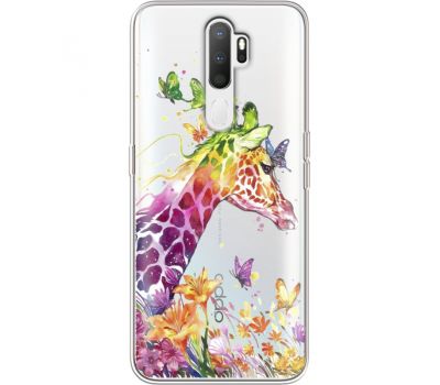 Силіконовий чохол BoxFace OPPO A5 2020 Colorful Giraffe (38520-cc14)