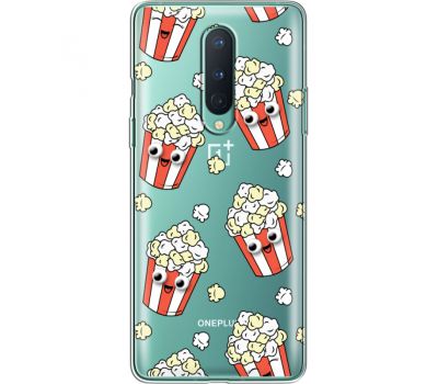 Силіконовий чохол BoxFace OnePlus 8 с 3D-глазками Popcorn (39990-cc75)