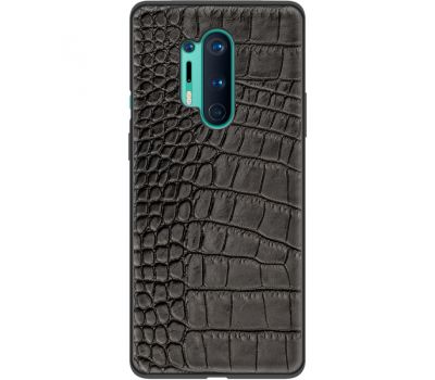 Шкіряний чохол BoxFace OnePlus 8 Pro Crocodile Black (40114-lc4)