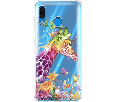 Силіконовий чохол BoxFace Samsung A205 Galaxy A20 Colorful Giraffe (36923-cc14)