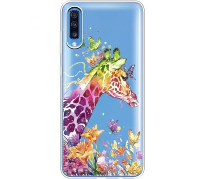Силіконовий чохол BoxFace Samsung A705 Galaxy A70 Colorful Giraffe (36861-cc14)