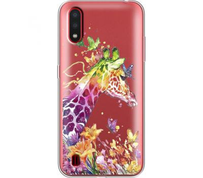 Силіконовий чохол BoxFace Samsung A015 Galaxy A01 Colorful Giraffe (38841-cc14)