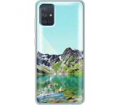 Силіконовий чохол BoxFace Samsung A715 Galaxy A71 Green Mountain (38851-cc69)