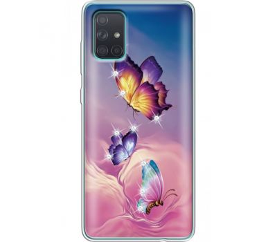 Силіконовий чохол BoxFace Samsung A715 Galaxy A71 Butterflies (938851-rs19)