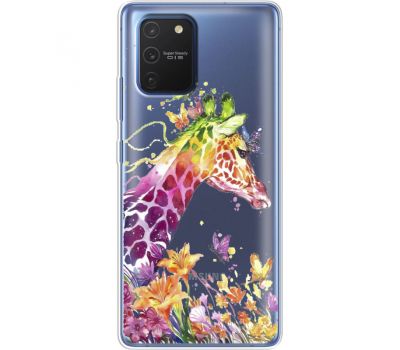 Силіконовий чохол BoxFace Samsung G770 Galaxy S10 Lite Colorful Giraffe (38972-cc14)