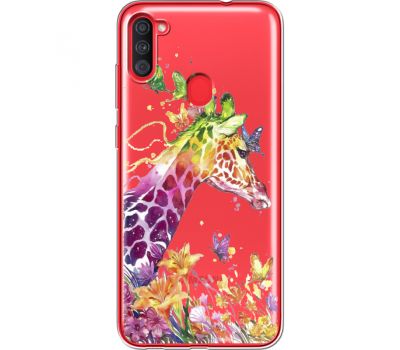 Силіконовий чохол BoxFace Samsung A115 Galaxy A11 Colorful Giraffe (39629-cc14)
