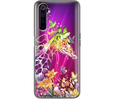 Силіконовий чохол BoxFace Realme 6 Pro Colorful Giraffe (39944-cc14)