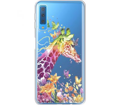 Силіконовий чохол BoxFace Samsung A750 Galaxy A7 2018 Colorful Giraffe (35483-cc14)