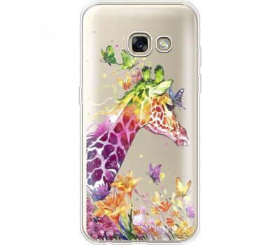 Силіконовий чохол BoxFace Samsung A320 Galaxy A3 2017 Colorful Giraffe (35989-cc14)