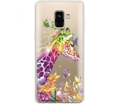Силіконовий чохол BoxFace Samsung A730 Galaxy A8 Plus (2018) Colorful Giraffe (35992-cc14)