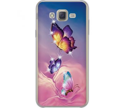 Силіконовий чохол BoxFace Samsung J700H Galaxy J7 Butterflies (934980-rs19)
