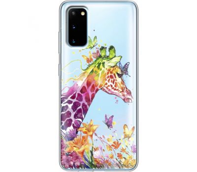 Силіконовий чохол BoxFace Samsung G980 Galaxy S20 Colorful Giraffe (38870-cc14)