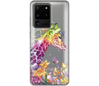 Силіконовий чохол BoxFace Samsung G988 Galaxy S20 Ultra Colorful Giraffe (38881-cc14)