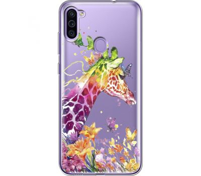 Силіконовий чохол BoxFace Samsung M115 Galaxy M11 Colorful Giraffe (39781-cc14)