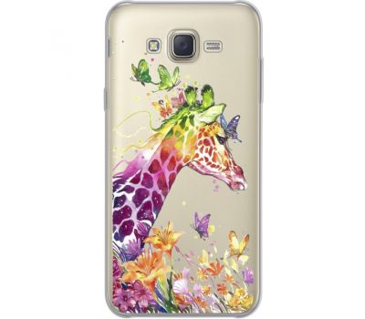 Силіконовий чохол BoxFace Samsung J700H Galaxy J7 Colorful Giraffe (34980-cc14)
