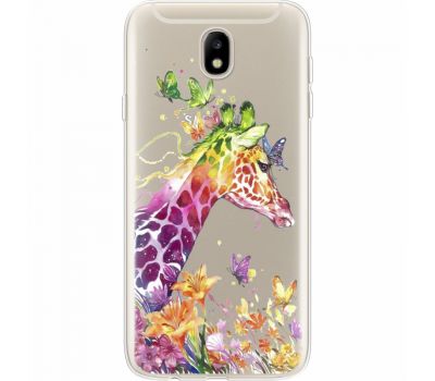 Силіконовий чохол BoxFace Samsung J730 Galaxy J7 2017 Colorful Giraffe (35020-cc14)