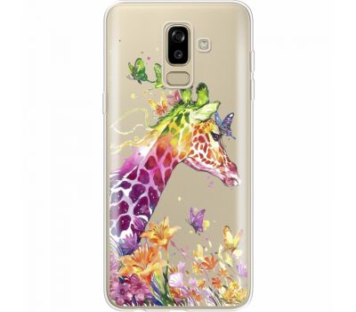 Силіконовий чохол BoxFace Samsung J810 Galaxy J8 2018 Colorful Giraffe (35021-cc14)
