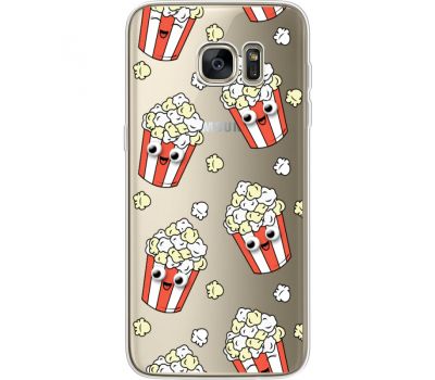 Силіконовий чохол BoxFace Samsung G935 Galaxy S7 Edge с 3D-глазками Popcorn (35048-cc75)