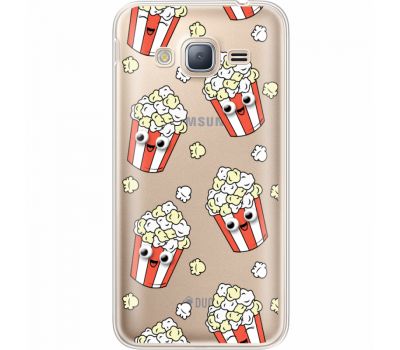 Силіконовий чохол BoxFace Samsung J320 Galaxy J3 с 3D-глазками Popcorn (35056-cc75)