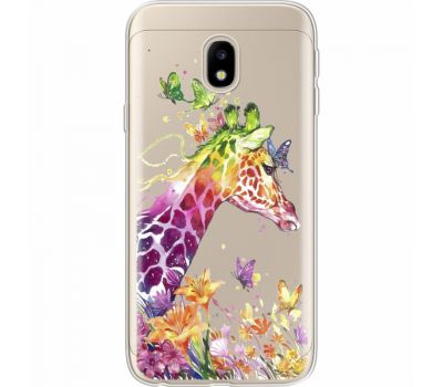 Силіконовий чохол BoxFace Samsung J330 Galaxy J3 2017 Colorful Giraffe (35057-cc14)