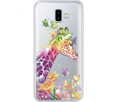 Силіконовий чохол BoxFace Samsung J610 Galaxy J6 Plus 2018 Colorful Giraffe (35459-cc14)