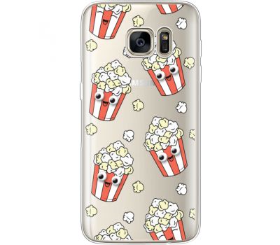 Силіконовий чохол BoxFace Samsung G930 Galaxy S7 с 3D-глазками Popcorn (35495-cc75)